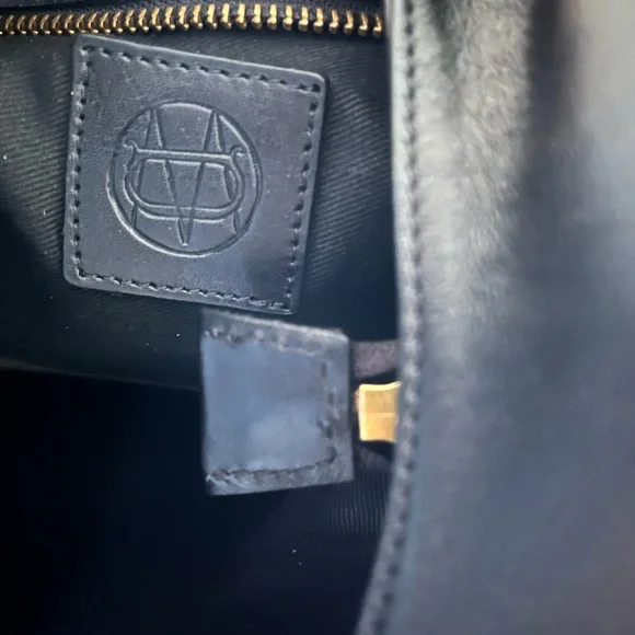 Massimo Dutti Black Hobo Bag Soft Leather - Picture 3 of 8